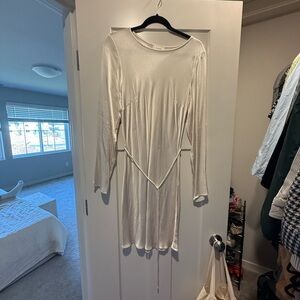 DISSH Cream Long Sleeve Dress